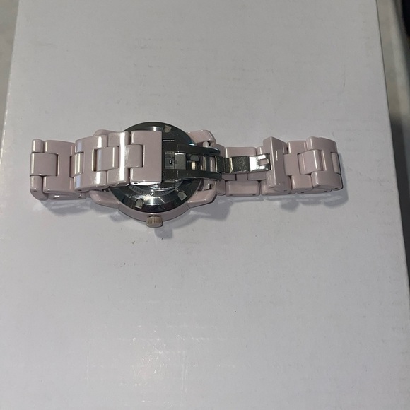 Movado Bold Ceramic Pink Watch. New battery. No box Original price $795. - Picture 7 of 9